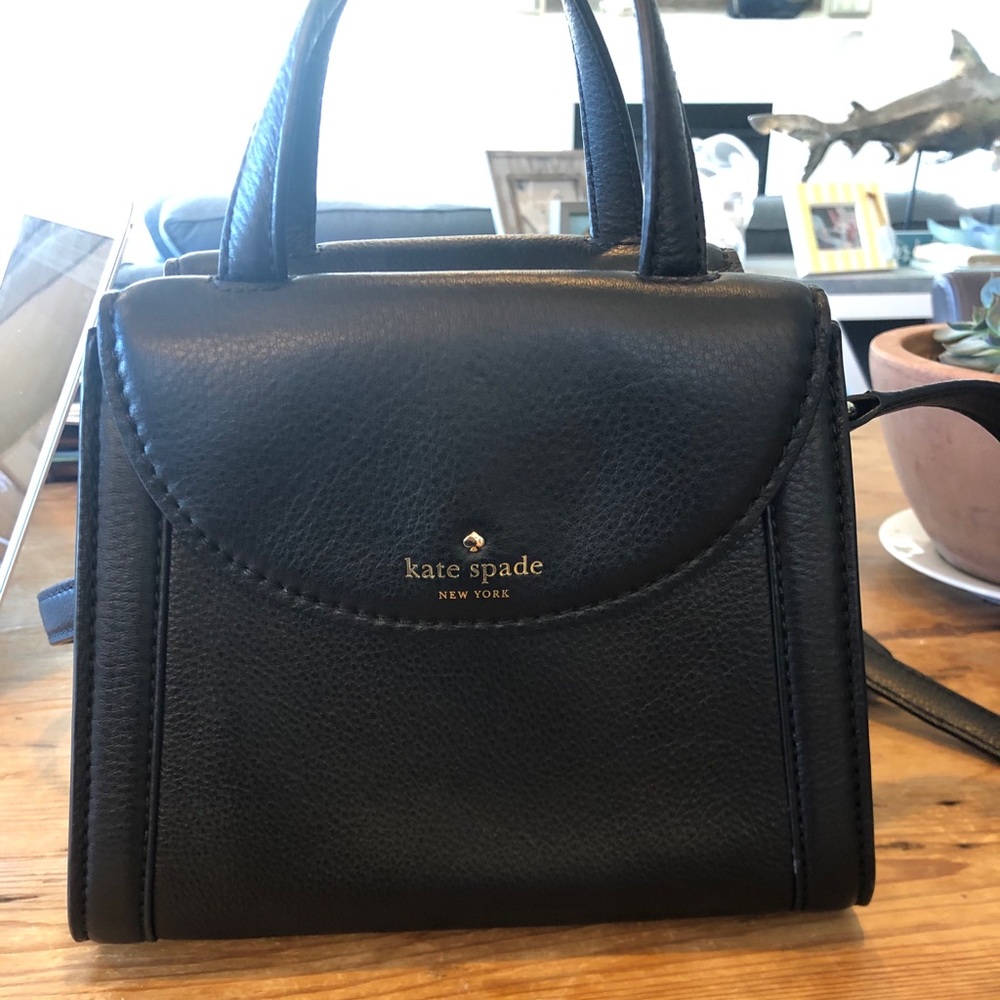 kate spade Black Leather Mini Satchel